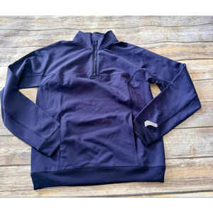 New Navy Zip Up Athletic Pullover